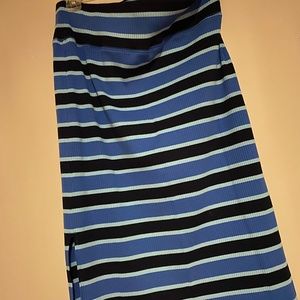 Aerie striped pencil skirt